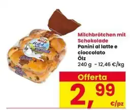 Interspar Panini al latte e cioccolato Ölz offerta