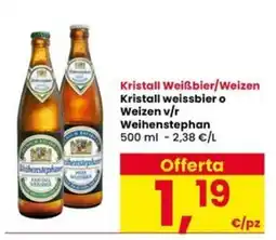 Interspar Kristall Weißbier/Weizen Weihenstephan offerta