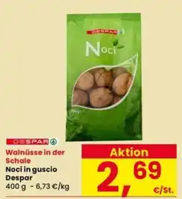 Interspar Noci in guscio Despar offerta