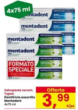 Interspar Dentifricio assortito Mentadent offerta
