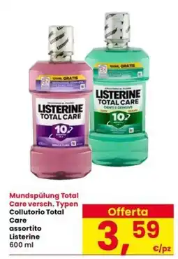 Interspar Collutorio Total Care assortito Listerine offerta
