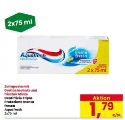 Interspar Dentifricio Tripla Protezione menta fresca Aquafresh offerta