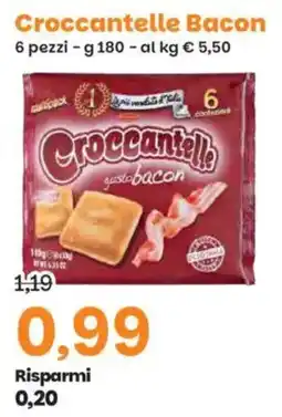 Prix Quality Croccantelle Bacon offerta