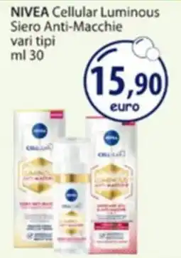 Acqua & Sapone NIVEA Cellular Luminous Siero Anti-Macchie offerta