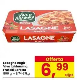 Eurospar Lasagne Ragù Viva la Mamma offerta