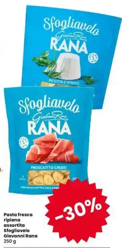 Eurospar Pasta fresca ripiena assortita Sfogliavelo Giovanni Rana offerta
