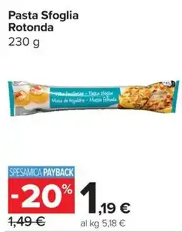 Carrefour Express Pasta Sfoglia Rotonda offerta