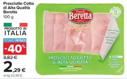 Carrefour Express Prosciutto Cotto Beretta offerta