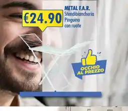 Magika Shop Metal F.A.R. Stendibiancheria Pinguino con ruote offerta