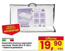 Eurospar Guanciale memory saponetta cervicale offerta