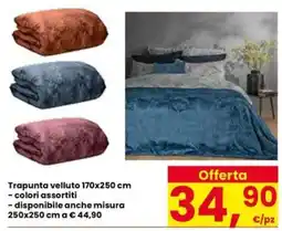 Eurospar Trapunta velluto offerta