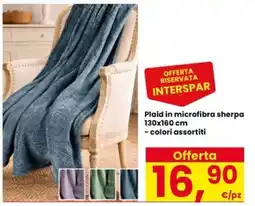 Eurospar Plaid in microfibra sherpa offerta