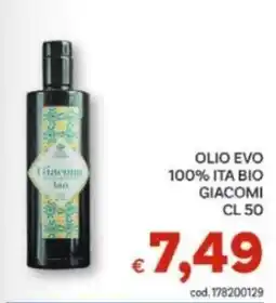 Vivo Supermercati Olio Evo Giacomi bio offerta