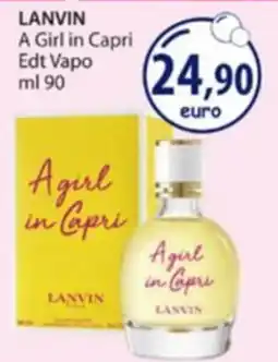 Acqua & Sapone A girl in Capri Lanvin offerta