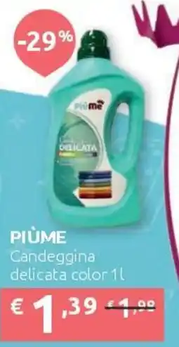 PiùMe Piùme candeggina delicata color offerta