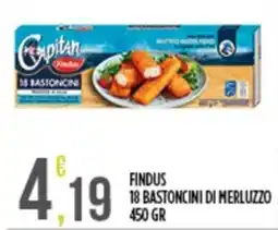 Euroesse Capitan Findus 18 bastoncini di merluzzo offerta