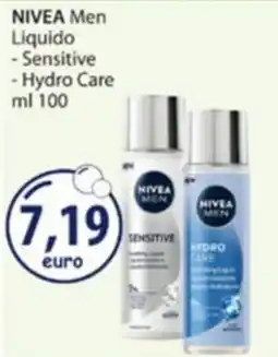 Acqua & Sapone NIVEA Men Liquido Sensitive - Hydro Care offerta