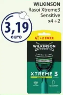Acqua & Sapone Wilkinson Rasoi Xtreme3 Sensitive offerta