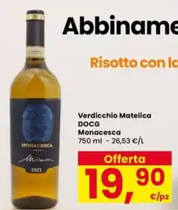 Eurospar Verdicchio Matelica DOCG Monacesca offerta