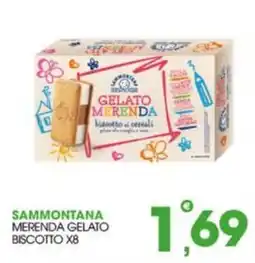 Rosa Cash Sammontana merenda gelato biscotto offerta