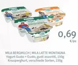 Interspar Mila Bergmilch | Mila Latte Montagna Yogurt Gusto + Gusto offerta