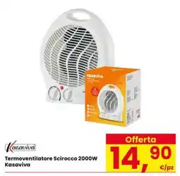 Eurospar Termoveventilatore Scirocco 2000W Kasaviva offerta