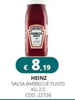 Altasfera Heinz salsa barbecue fusto offerta