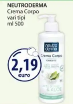 Acqua & Sapone Neutroderma Crema Corpo offerta