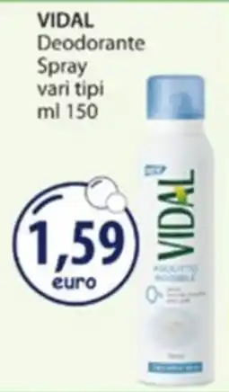 Acqua & Sapone Vidal deodorante spray offerta
