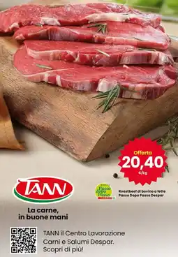 Eurospar Roastbeef di bovino a fette Passo Dopo Passo Despar offerta