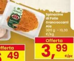 Eurospar Spinacine di Pollo Grancrocanti Aia offerta