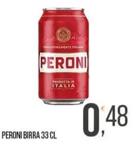 Cash pro Peroni birra offerta
