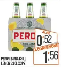 Cash pro Peroni birra chill lemon offerta