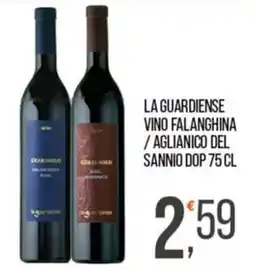 Cash pro La guardiense vino falanghina / aglianico del sannio dop offerta