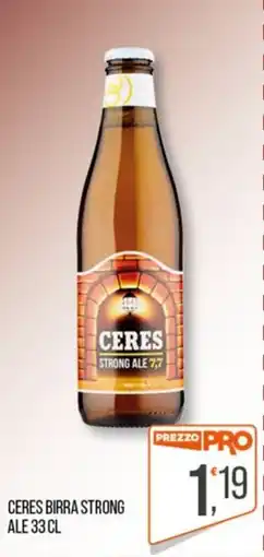 Cash pro Ceres birra strong ale offerta