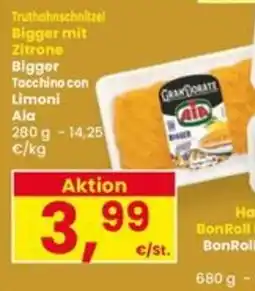 Interspar Trutahohnschnitzel Bigger mit Zitrone offerta