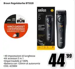 MediaWorld Braun Regolabarba BT5520 offerta