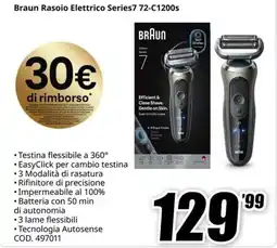 MediaWorld Braun Rasoi elettrico Series7 offerta