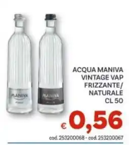 Vivo Supermercati Acqua Maniva Vintage Vap Frizzante/Naturale offerta