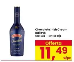 Eurospar Baileys Chocolate Irish Cream offerta