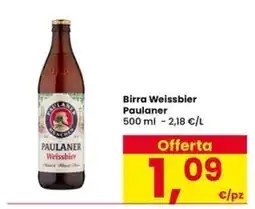 Eurospar Birra Weissbier Paulaner offerta