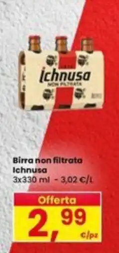 Eurospar Birra non filtrata Ichnusa offerta