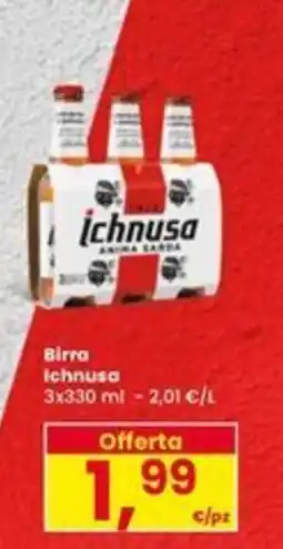 Eurospar Birra Ichnusa offerta