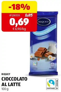 ALDI Riquet Cioccolato al latte offerta