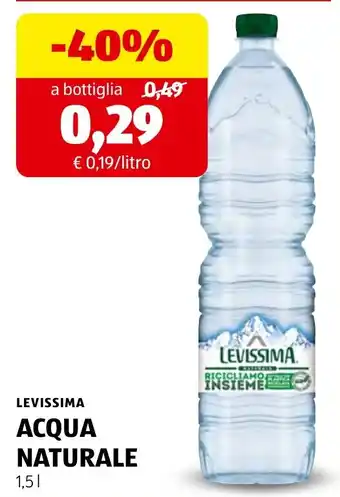 LeviSSima acqua naturale