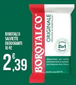 Euroesse Borotalco salviette deodoranti offerta