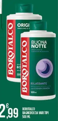 Euroesse Borotalco bagnodoccia buona notte offerta