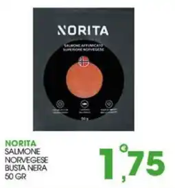 Rosa Cash Norita salmone norvegese busta nera offerta