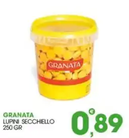 Rosa Cash Granata lupini secchiello offerta