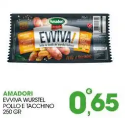 Rosa Cash Amadori Evviva Wurstel Pollo e Tacchino offerta